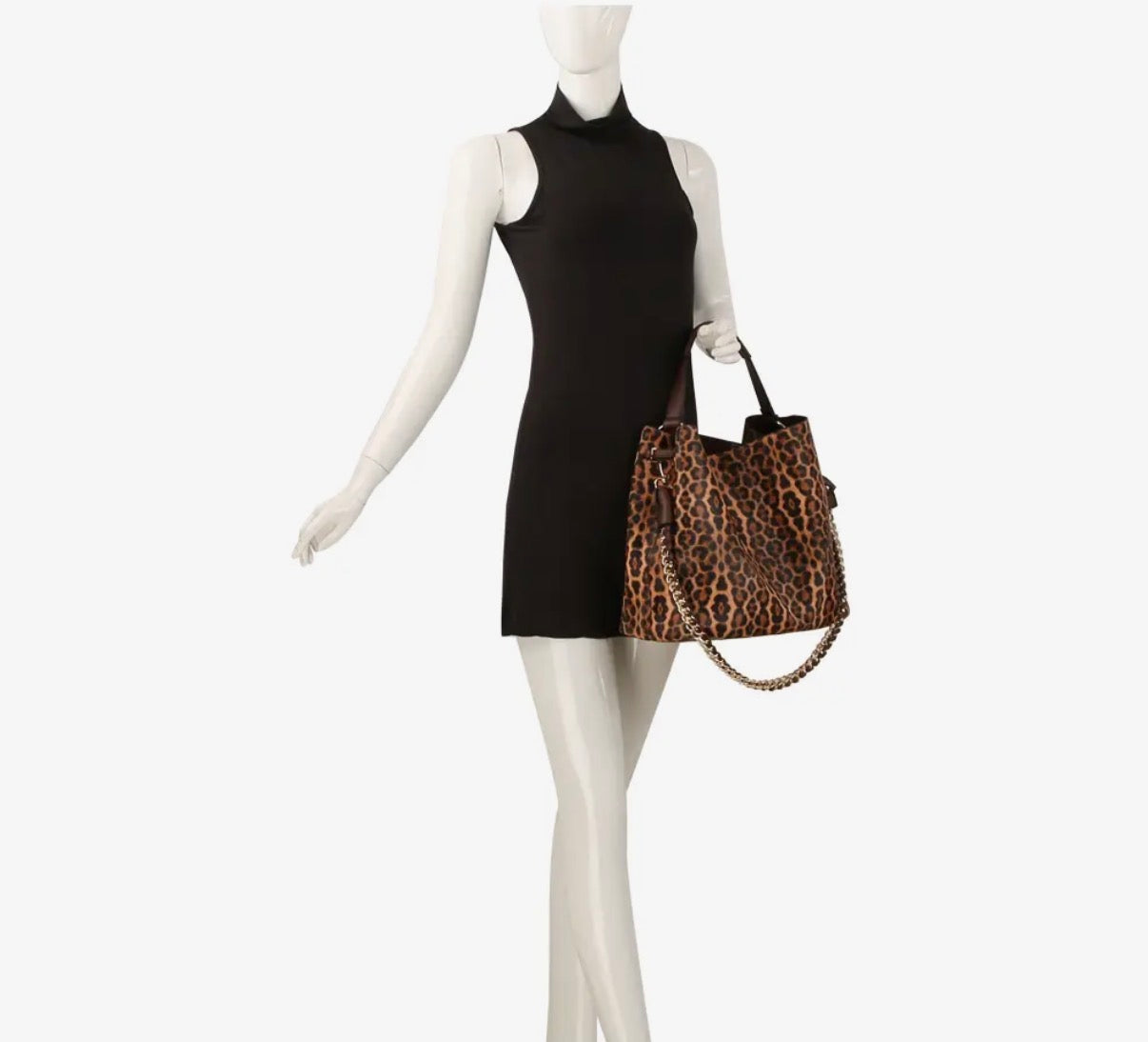 Leopard Chain Hobo Purse