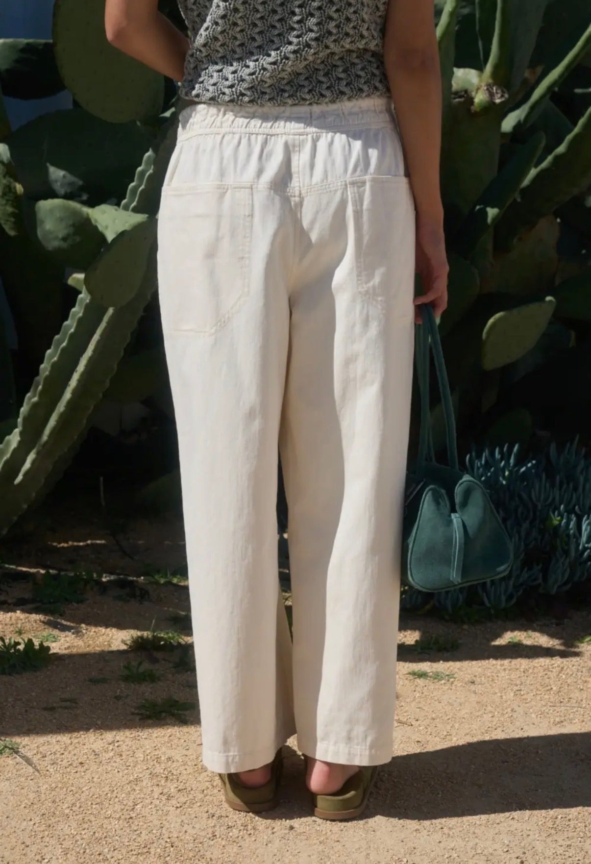 Cream Relaxed Pants