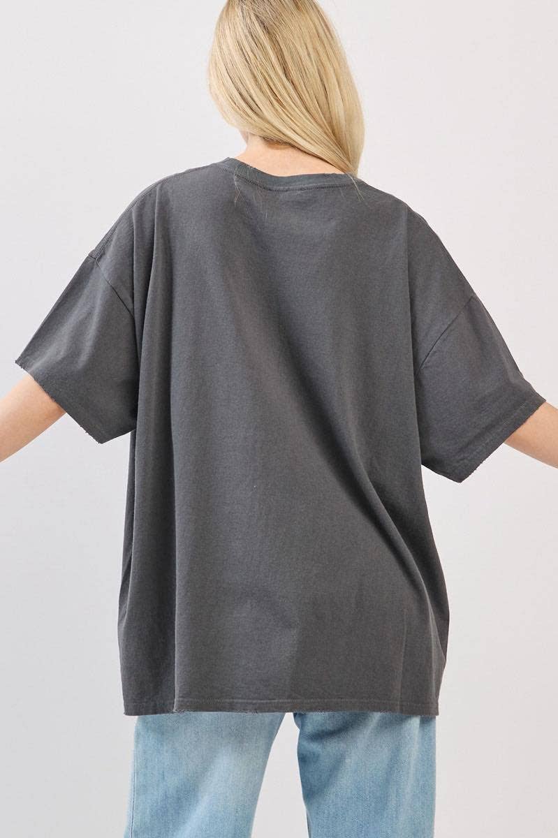 World Tour RockNRoll Eagle Graphic Oversized Seamless Box Te