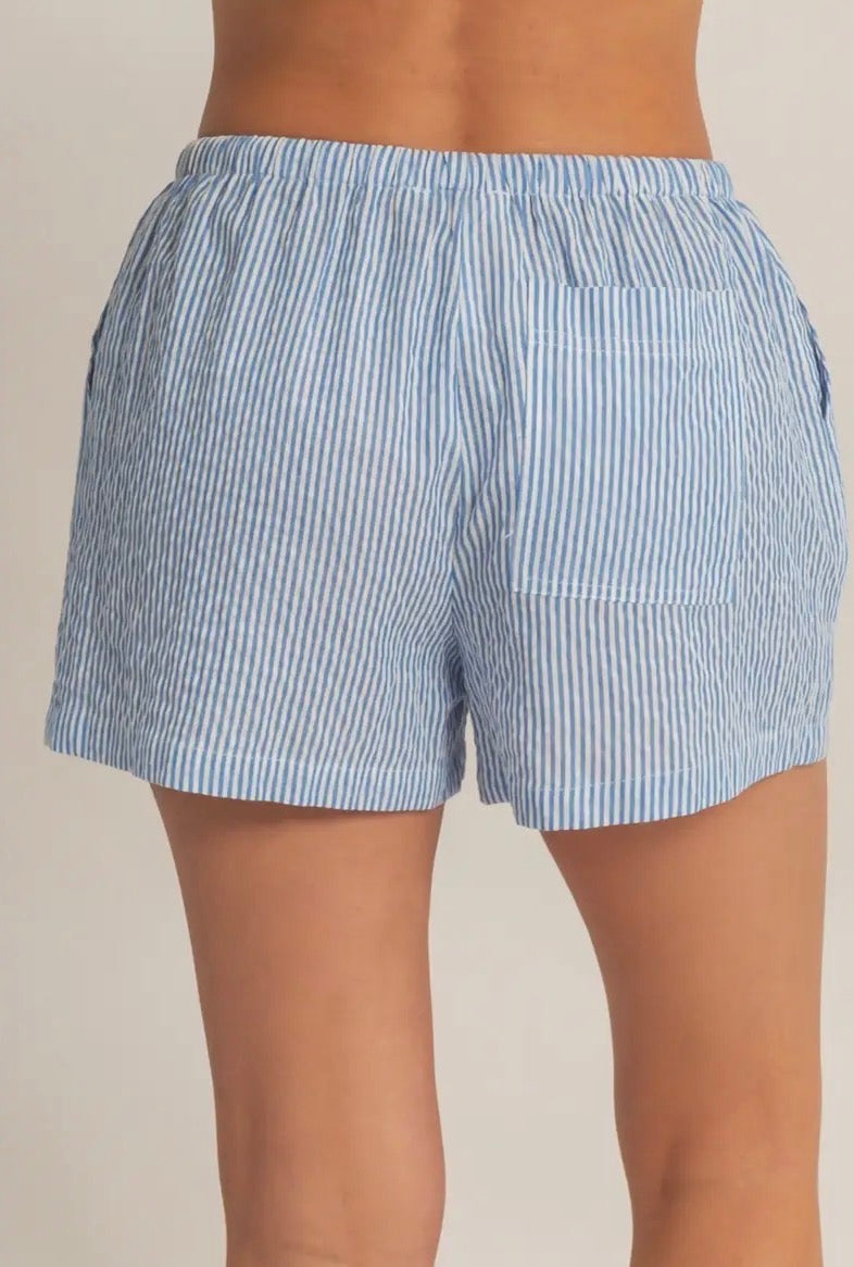 Striped Drawstring Shorts
