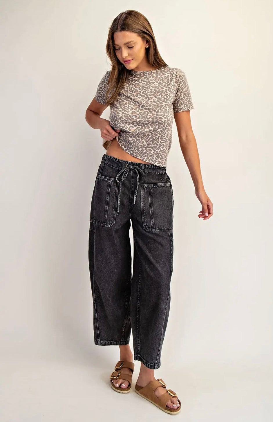 Jensen Cropped Drawstring Pant