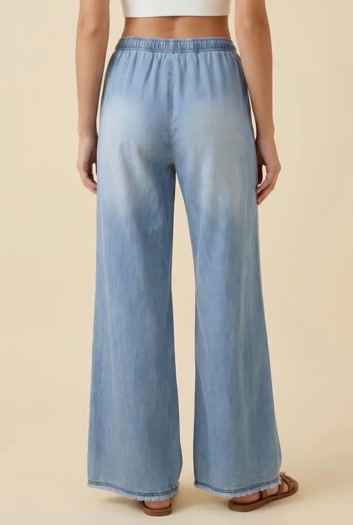 Wide Leg Drawstring Pants