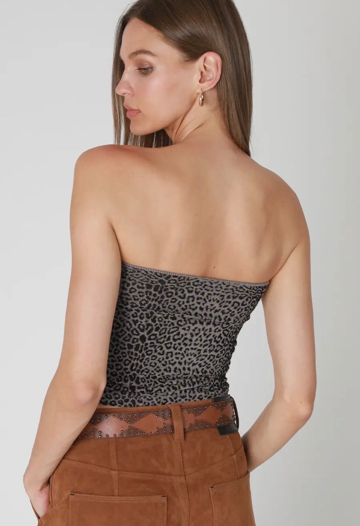 Leopard Tube Top