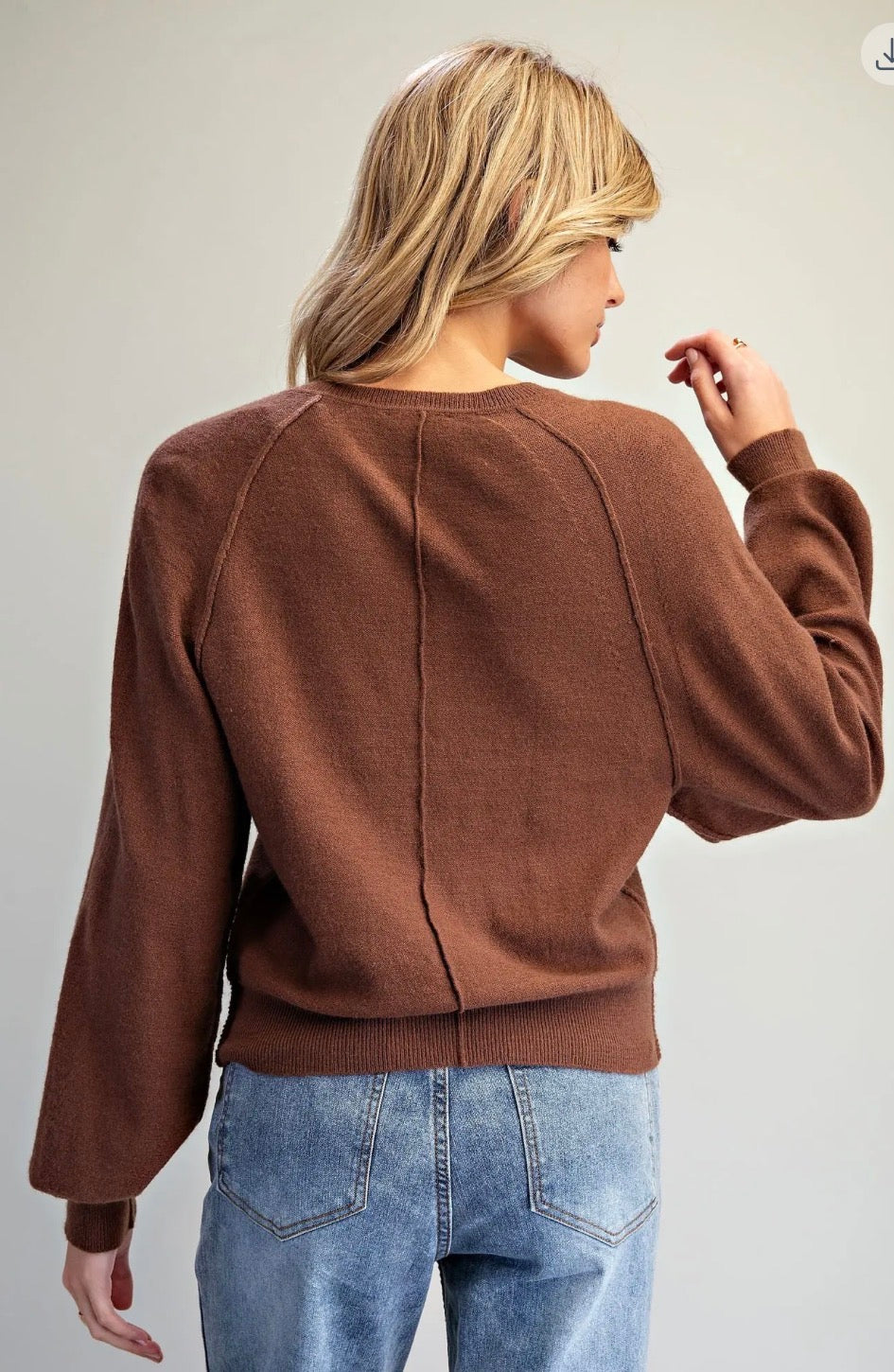 Coco Henley Buttoned Sweater