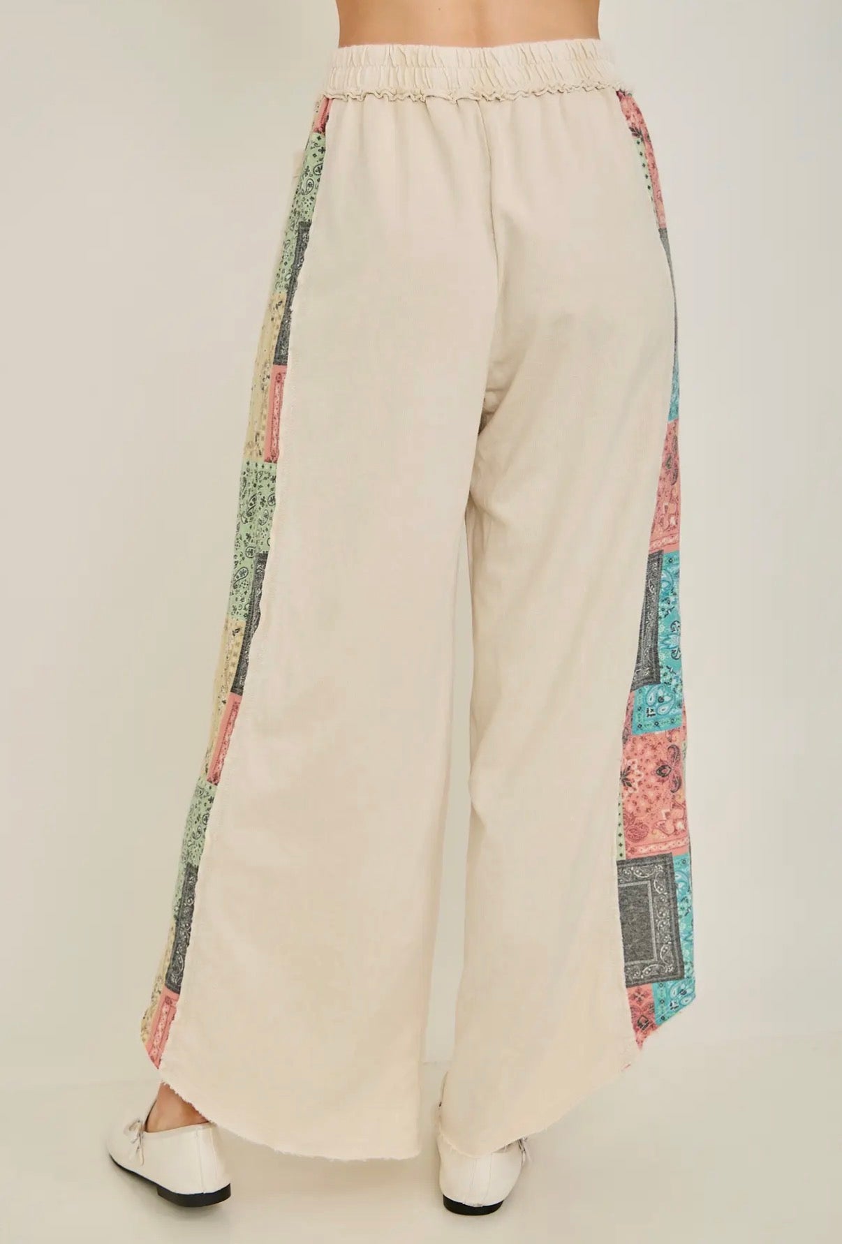 Paisley Cropped Pants