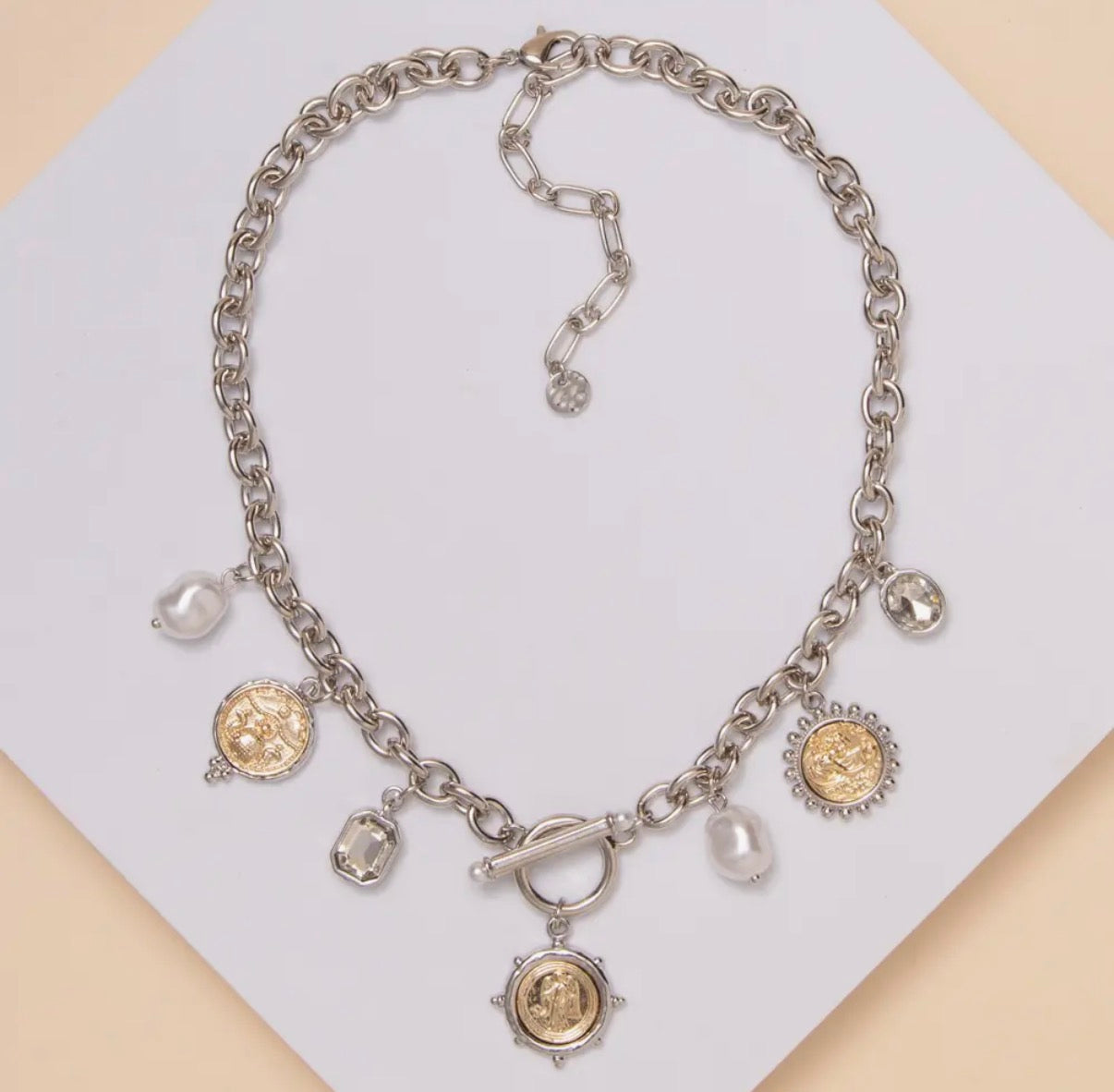 Coin Charm Necklace