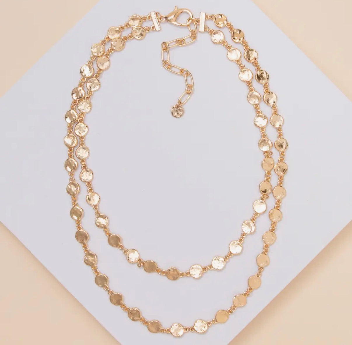 Double Layer Coin Necklace