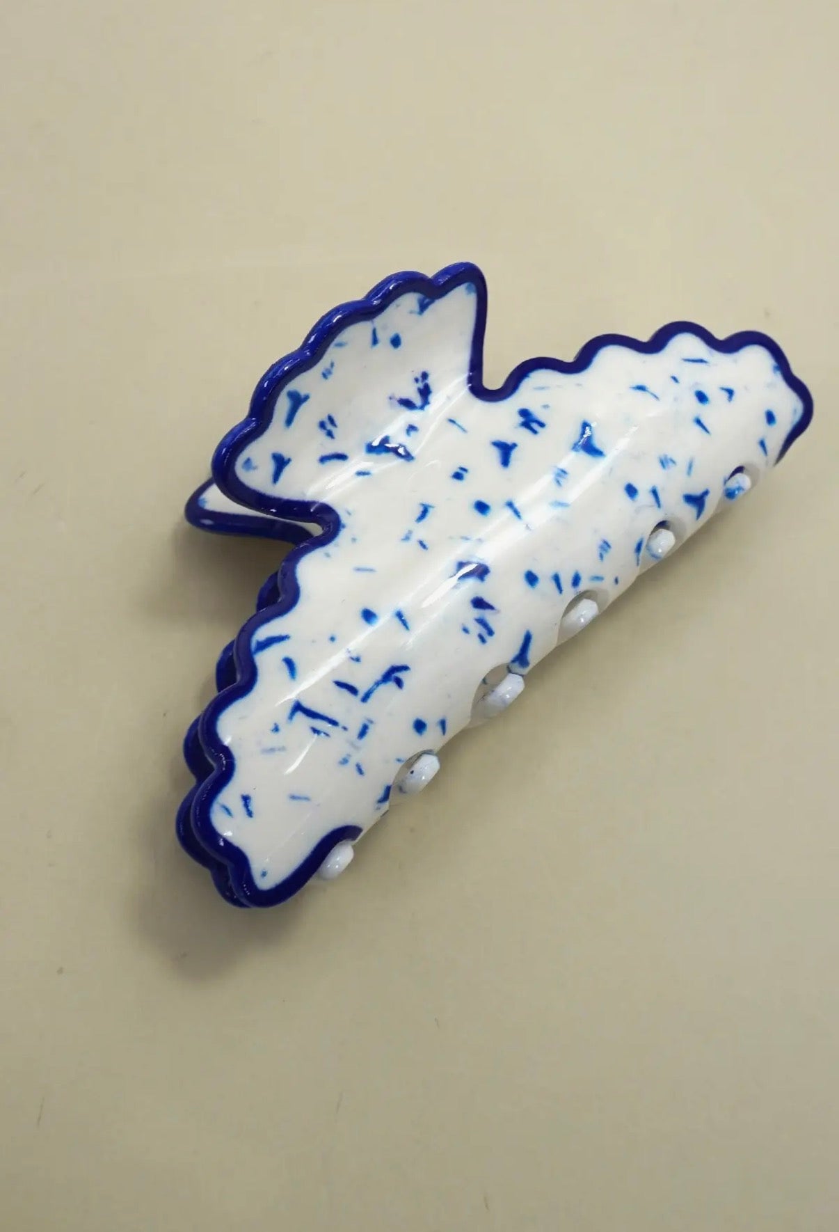 Vintage Porcelain Hair Clip