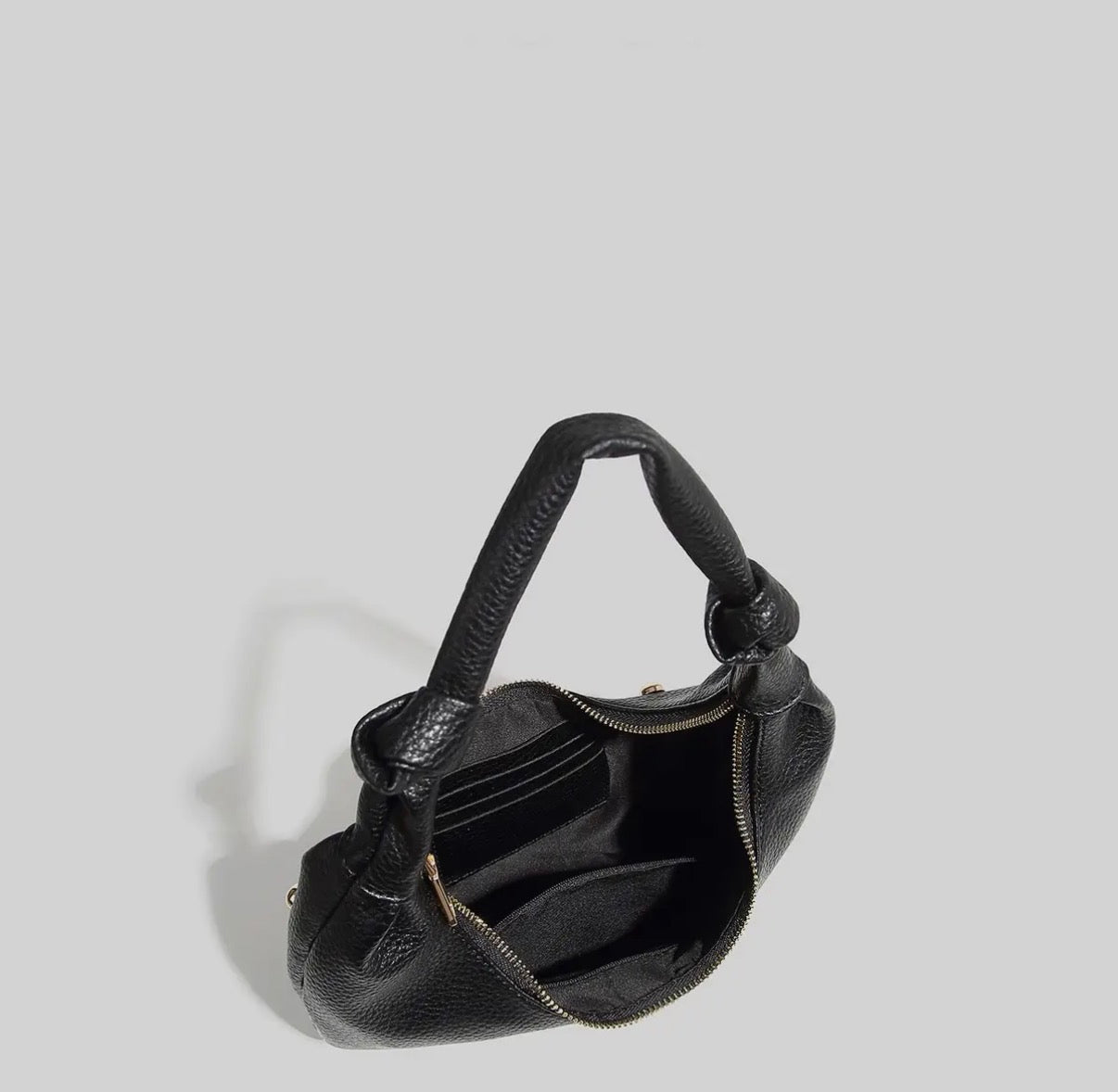 Black Gold Studded Handbag