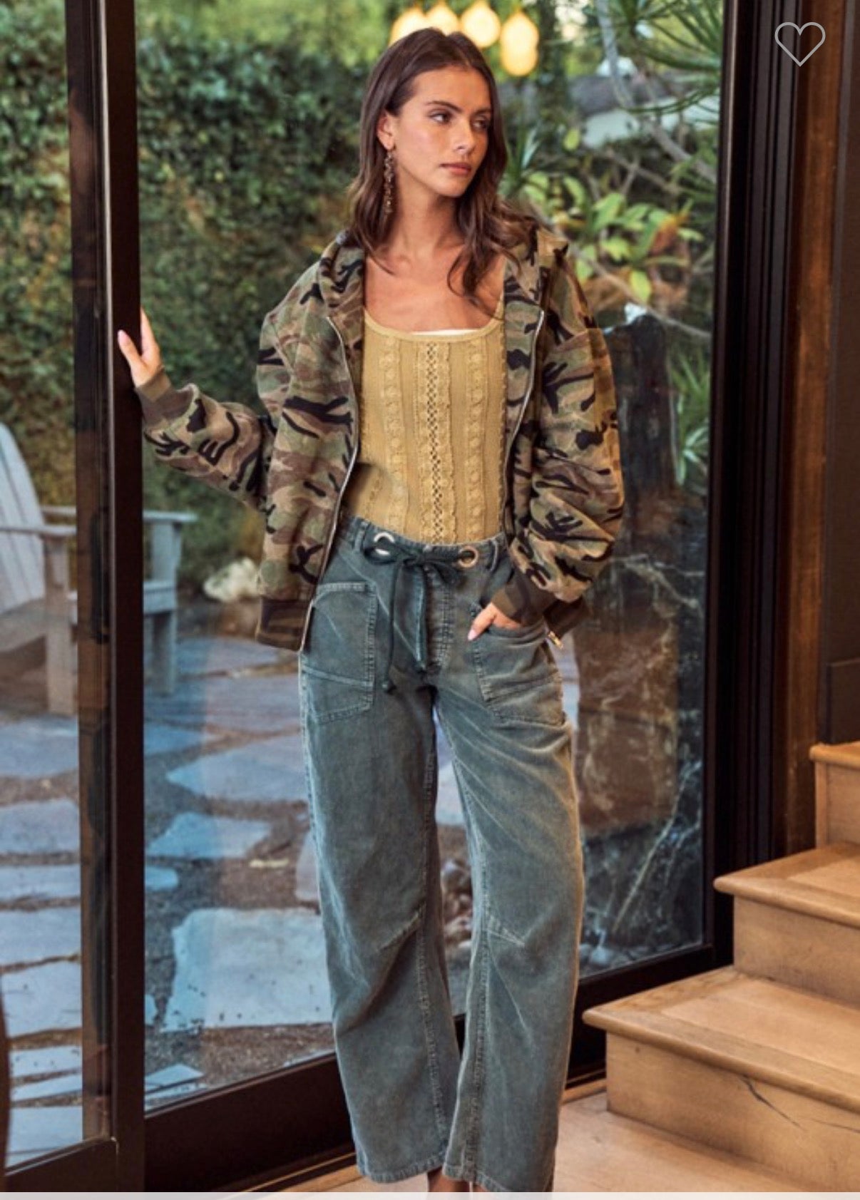 Teal Velvet Corduroy Pants