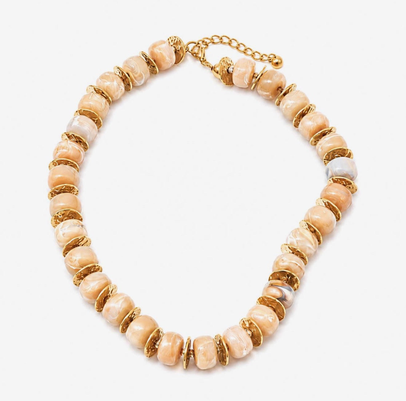 Grove Neutral Beaded Necklace