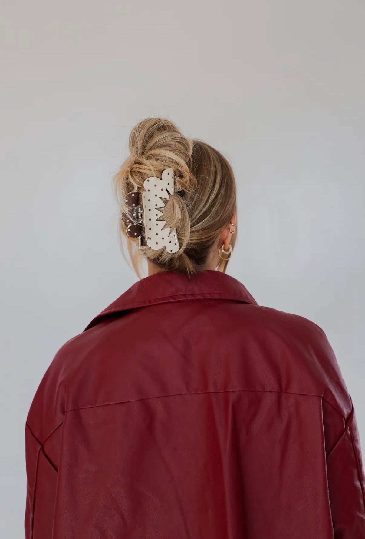 OVERSIZED Polka Dot Clip