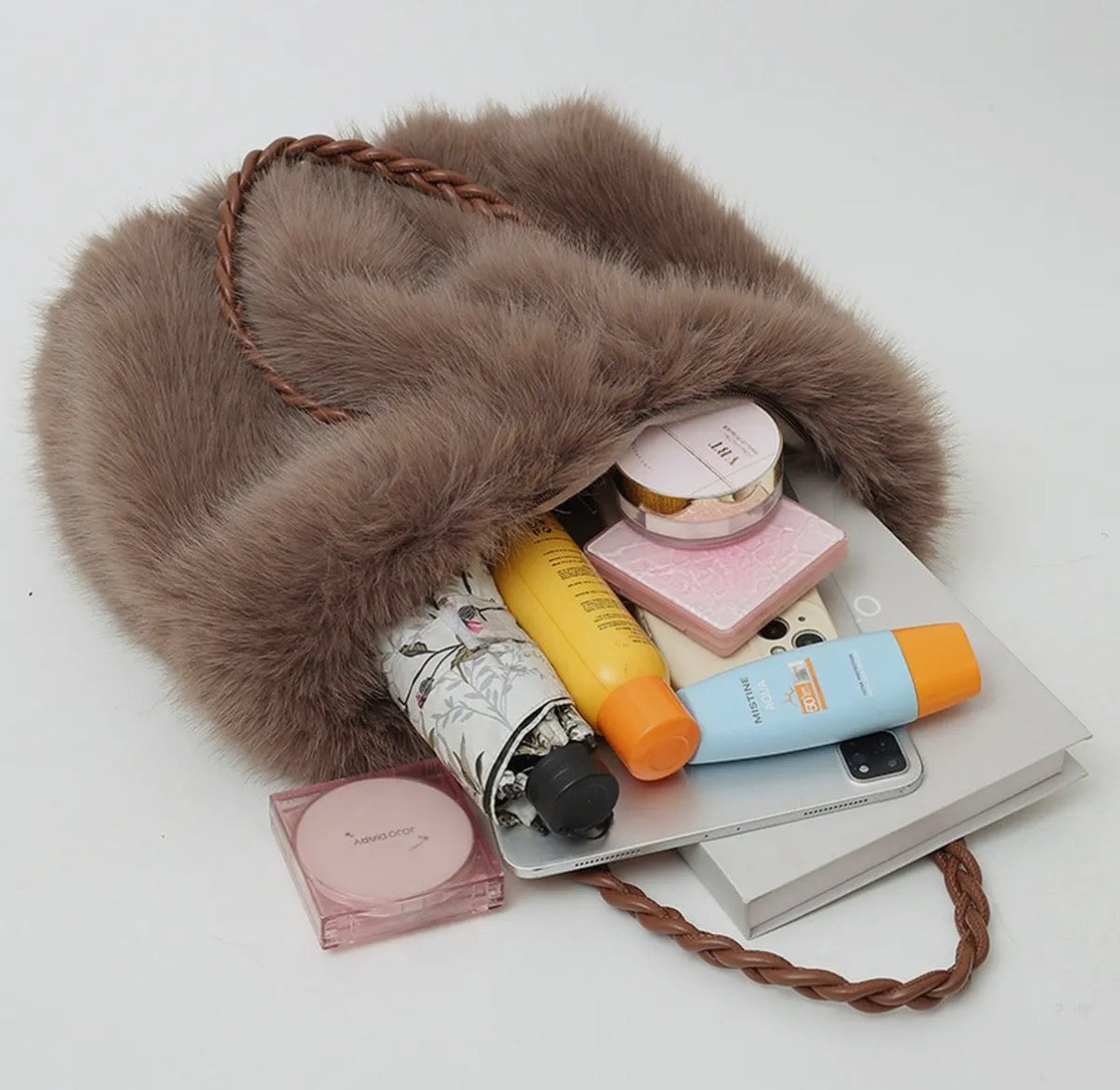 Fuzzy Chocolate Purse