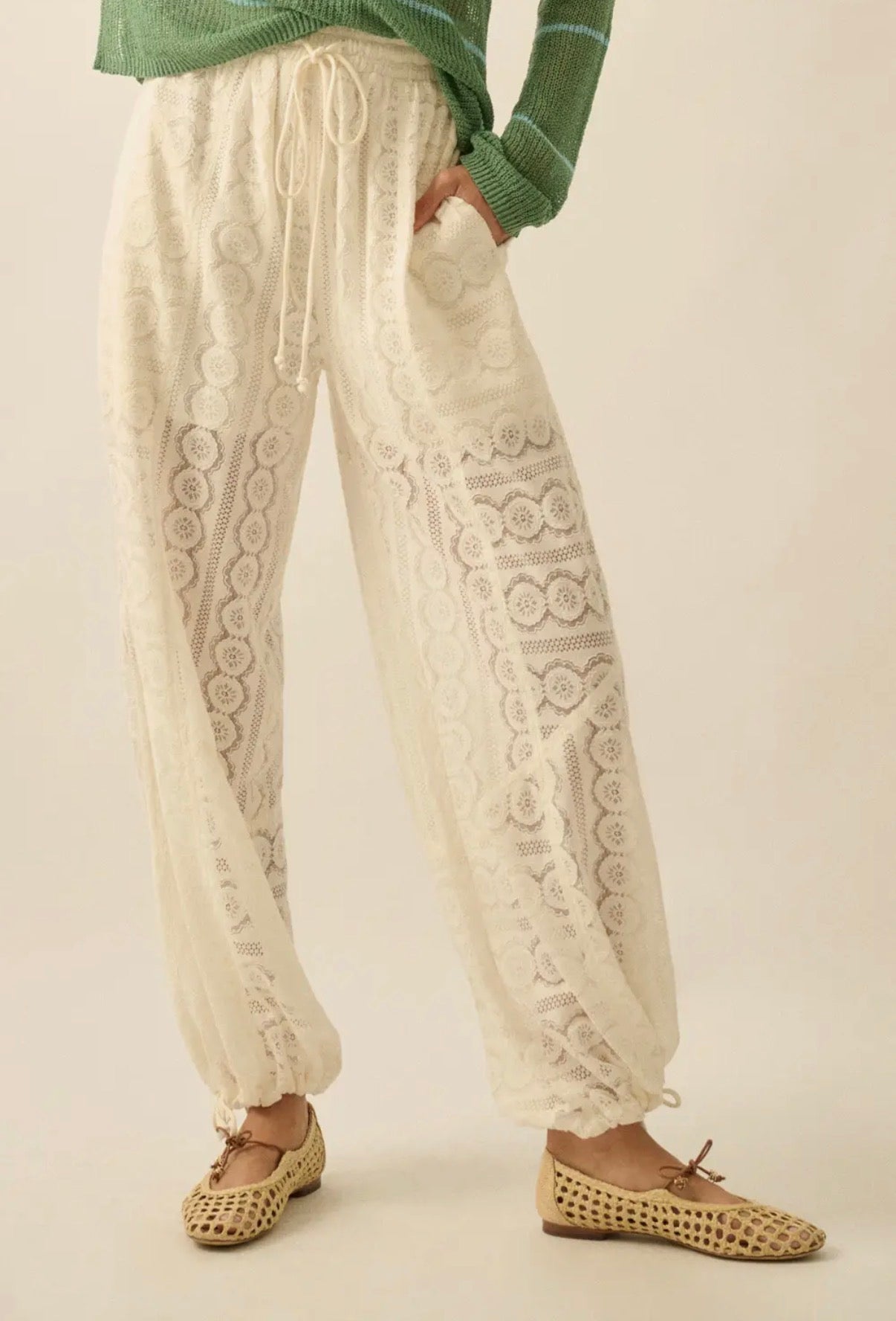 Floral Lace Pants