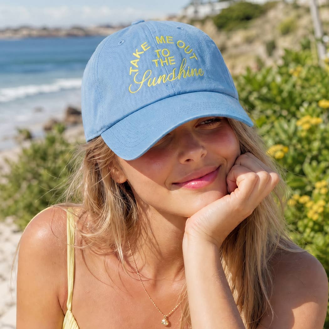TAKE ME OUT TO THE SUNSHINE Embroidered Baseball Cap