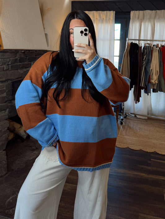 Colorblock Stripe Sweater