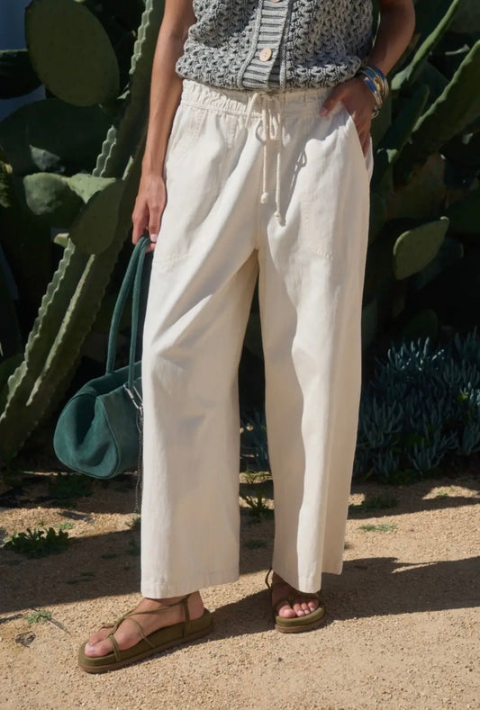 Cream Relaxed Pants