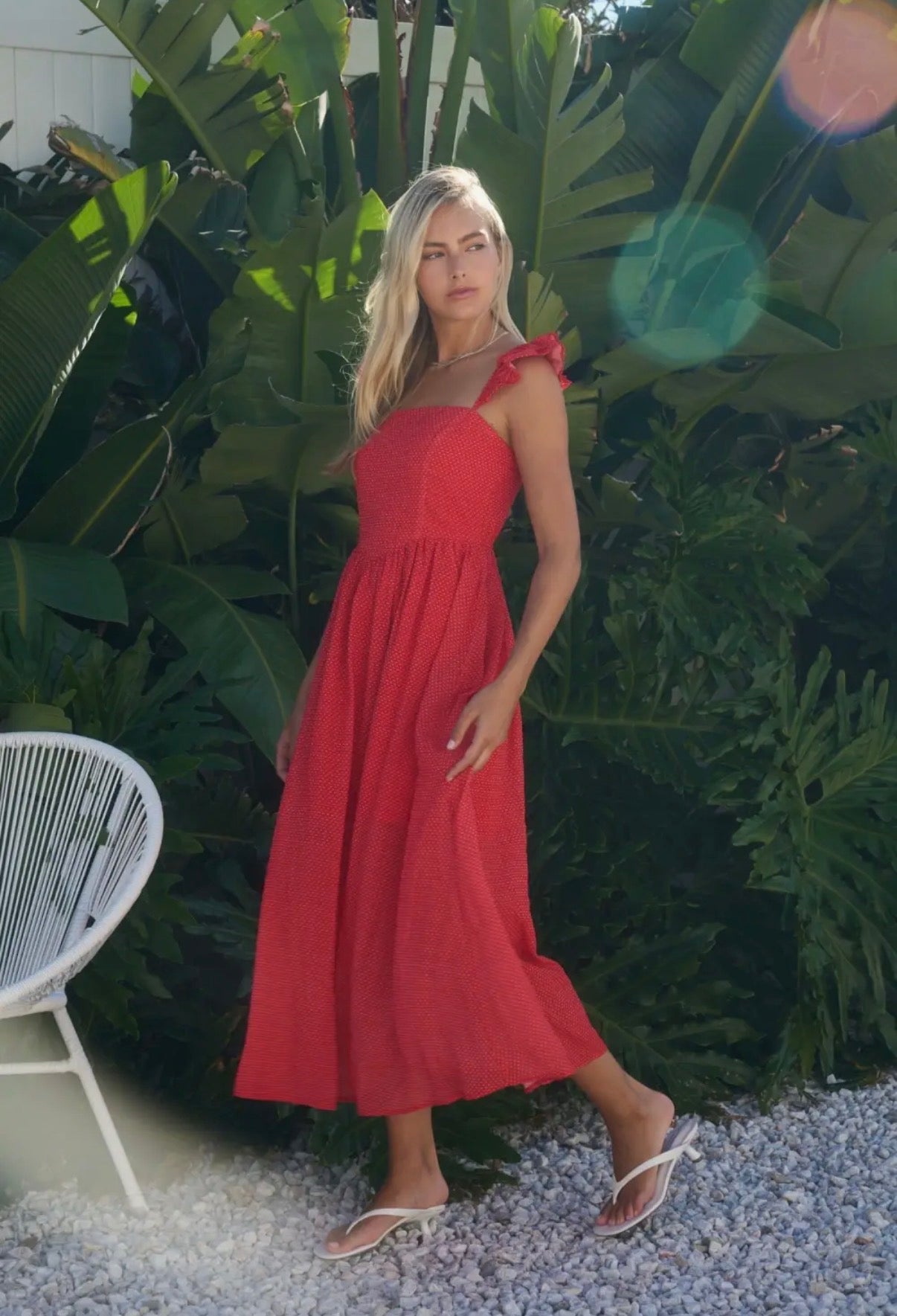 Polka Dot Midi Dress