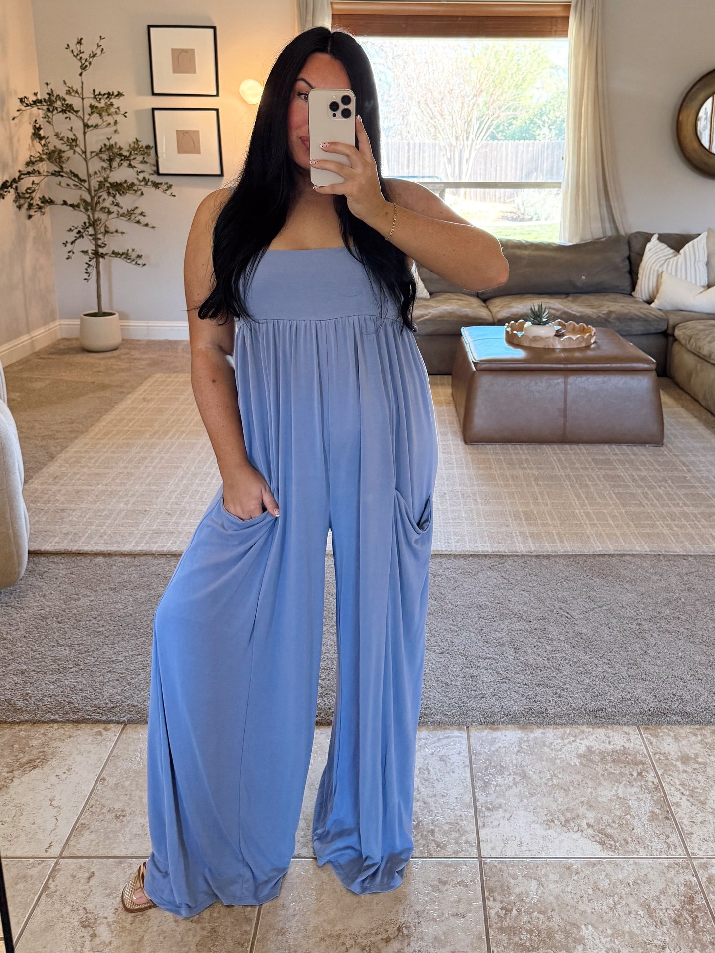 Heather Pocketed Jumpsuit