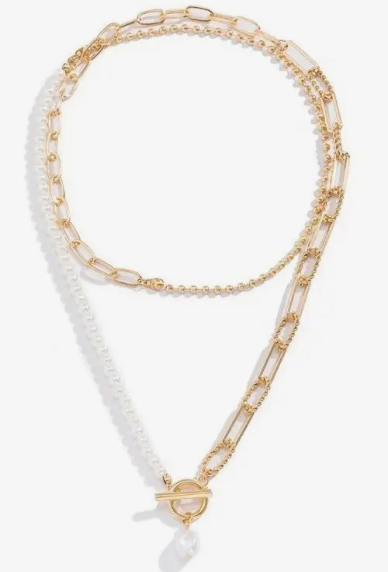 Pearl Mix Chain Necklace