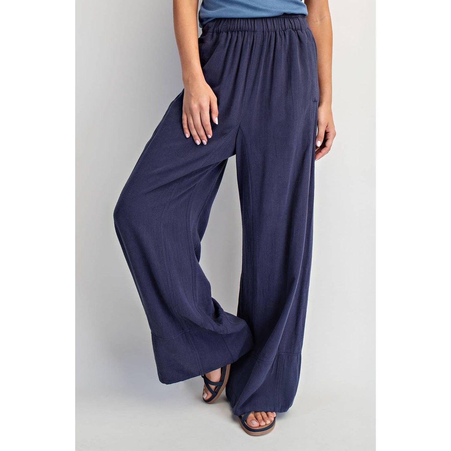 LINEN PULL ON PANTS