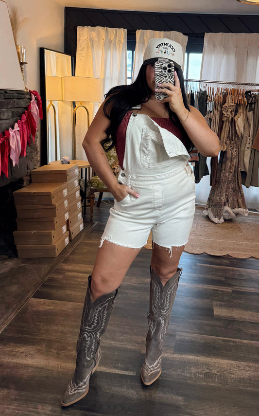 Cream Overalls
