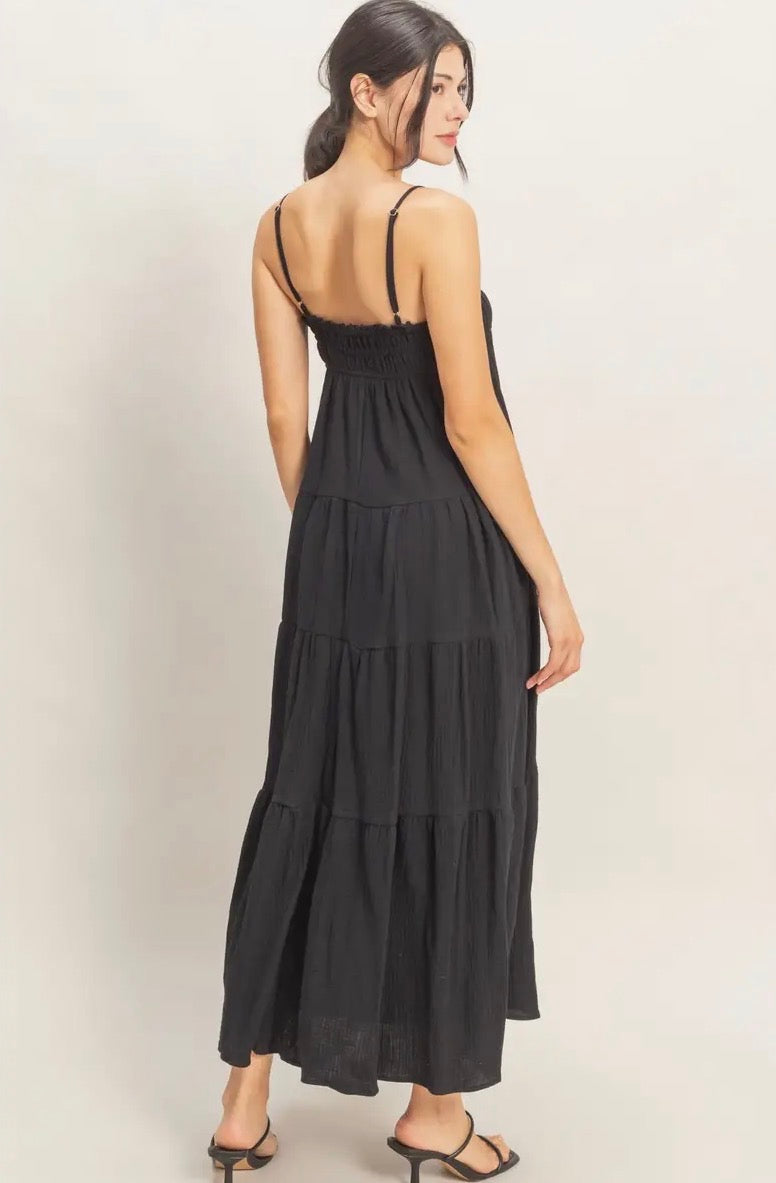 Smocked Tiered Maxi Dress