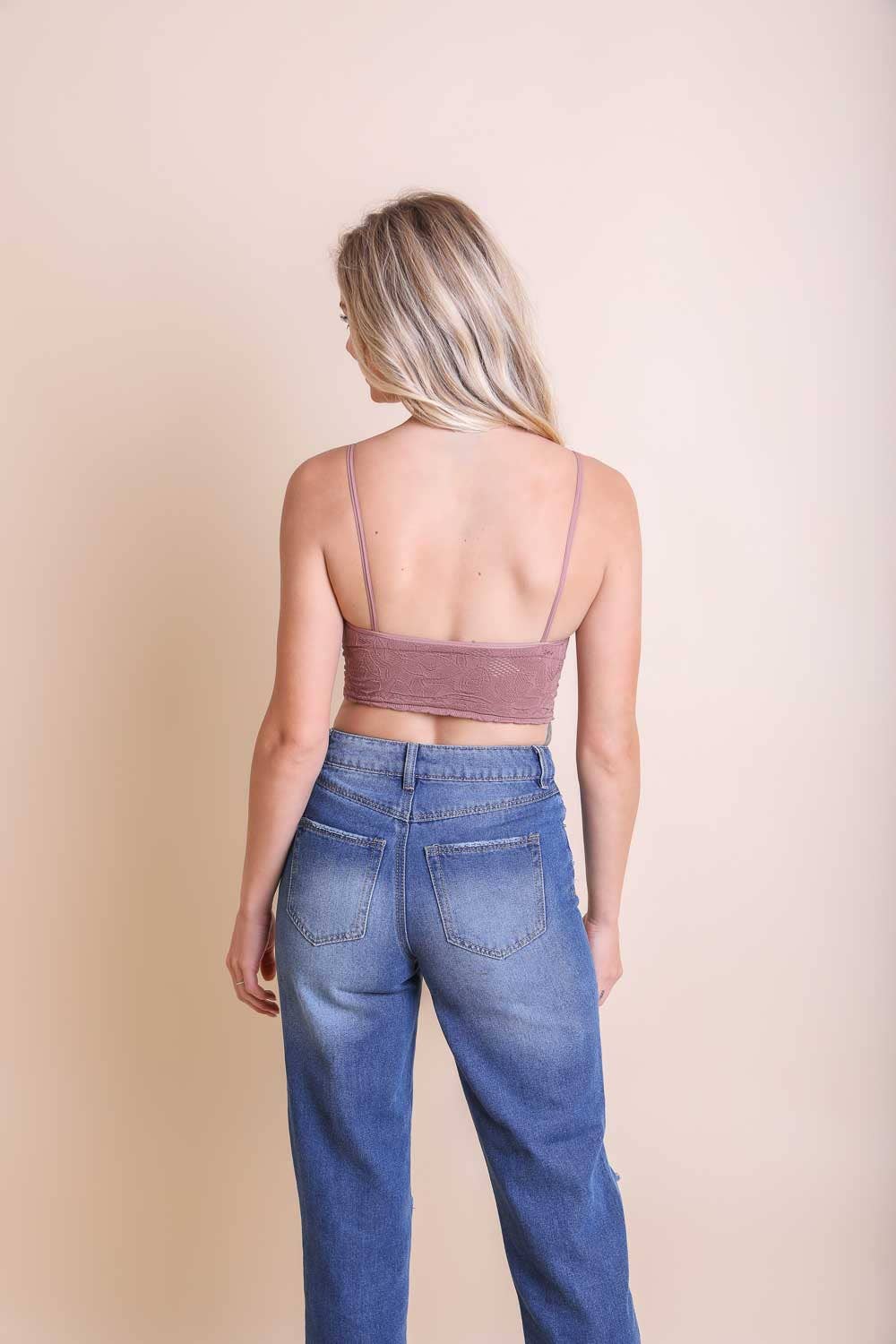 Lace Etched Brami Top