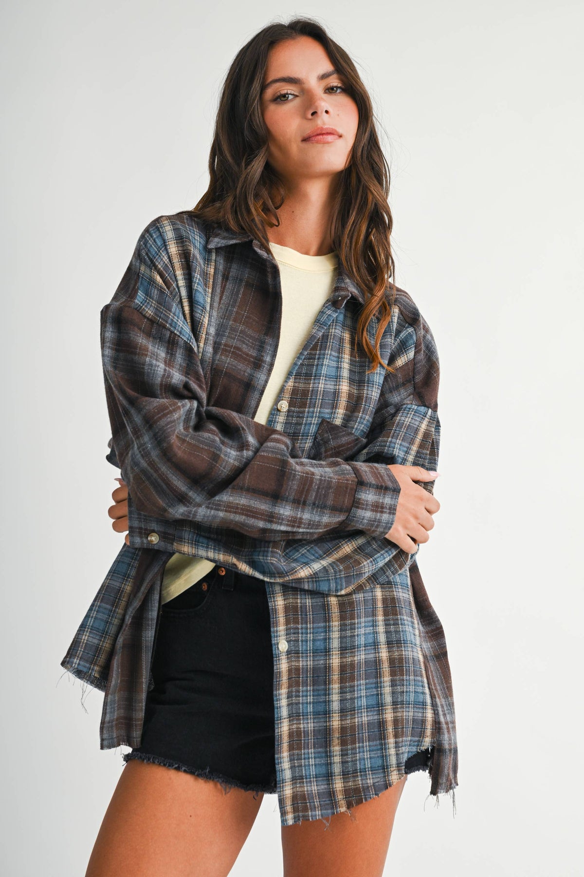 Kambrie Plaid Flannel Shirt