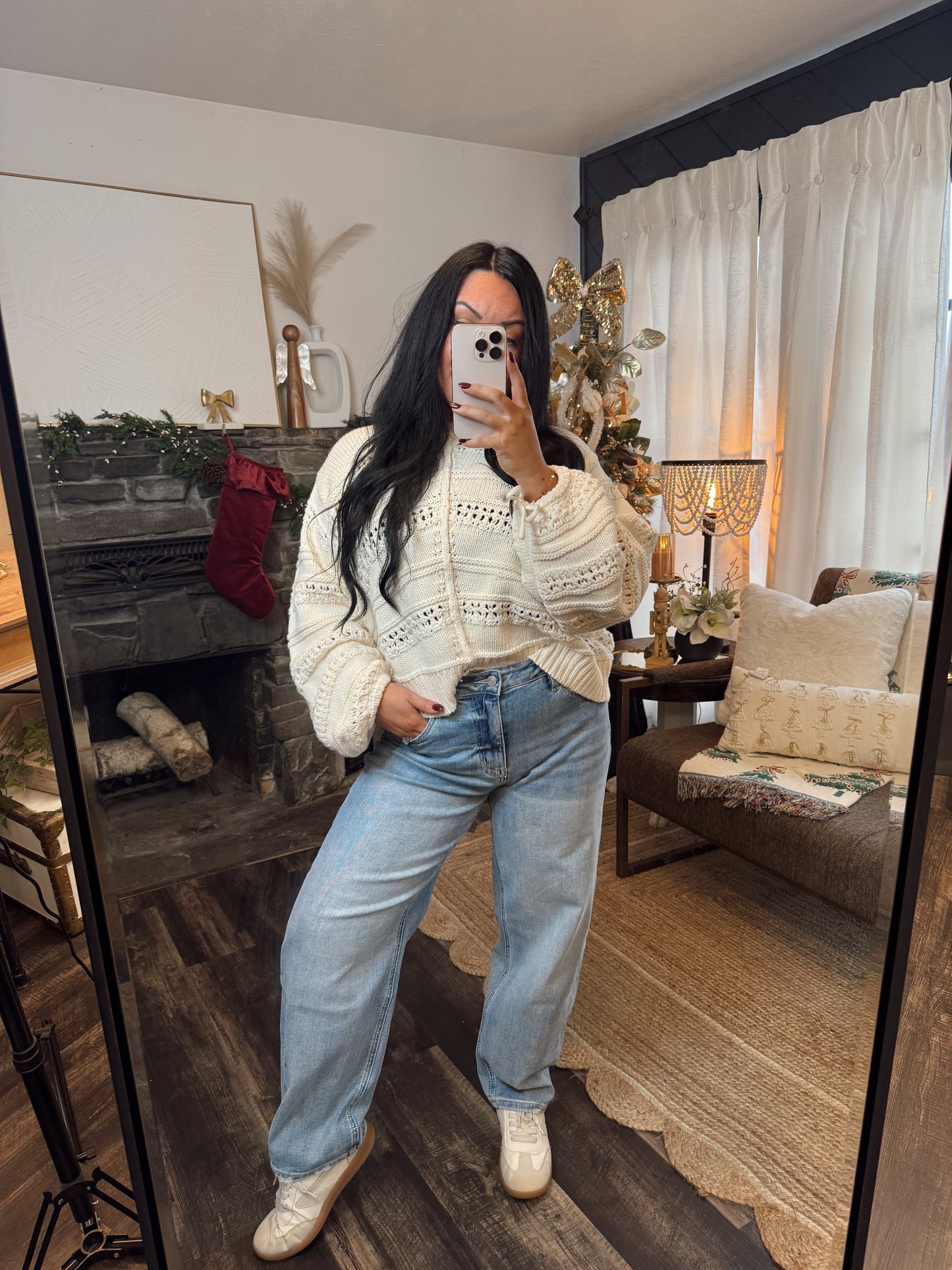 Vervet High Rise Light Wash Barrel Leg Jeans