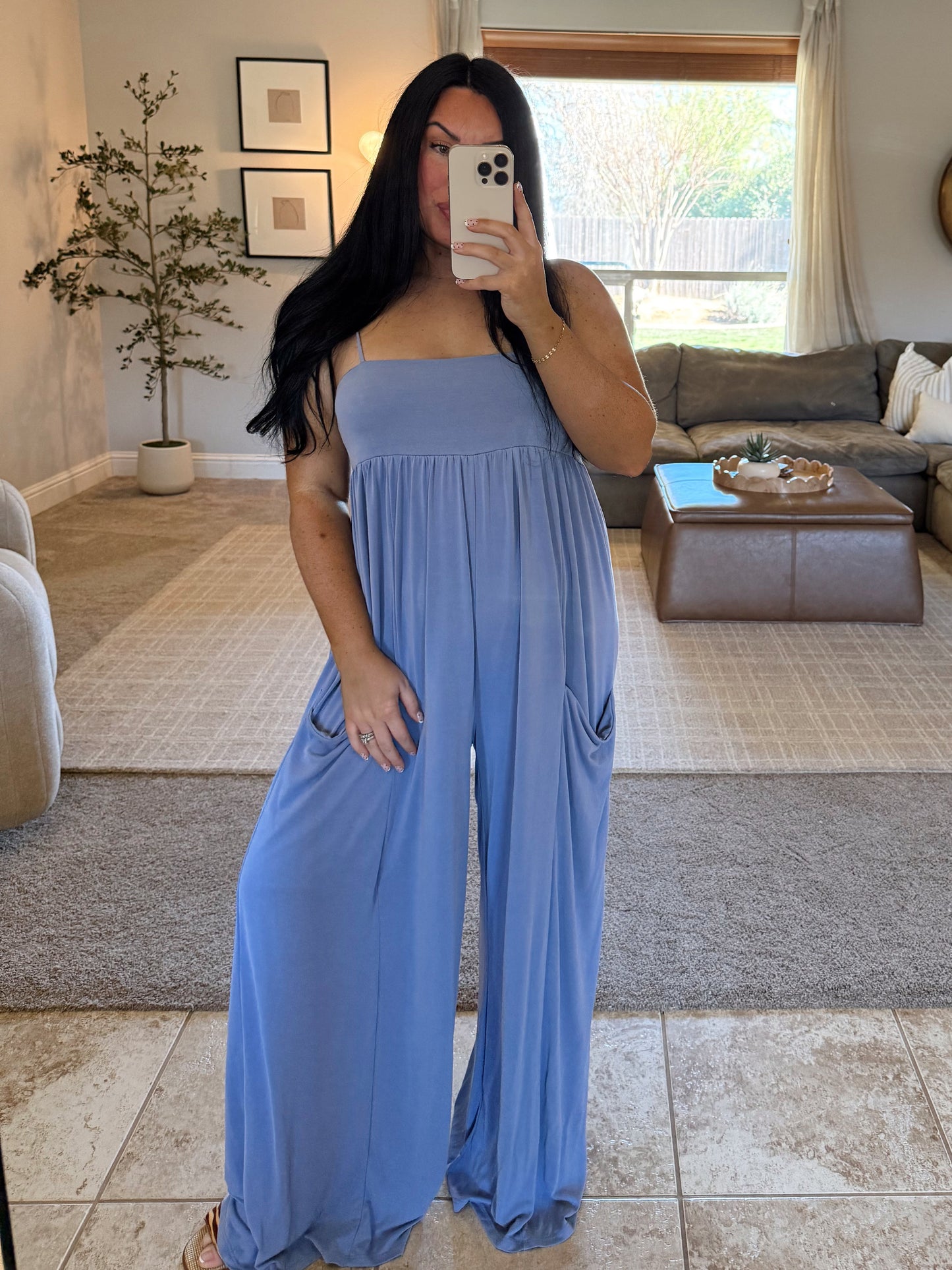 Heather Pocketed Jumpsuit