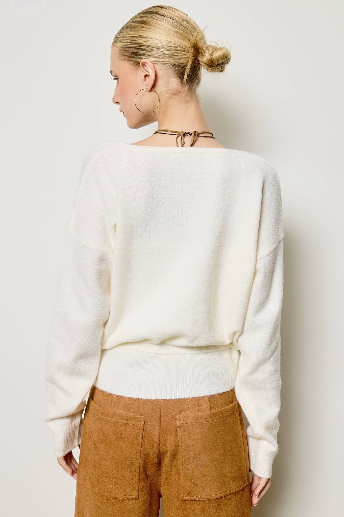 Wrap Knit Cardigan Sweater