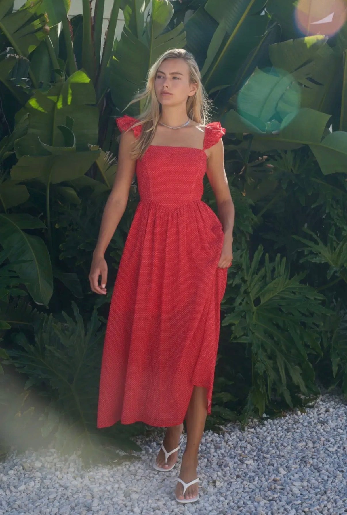 Polka Dot Midi Dress