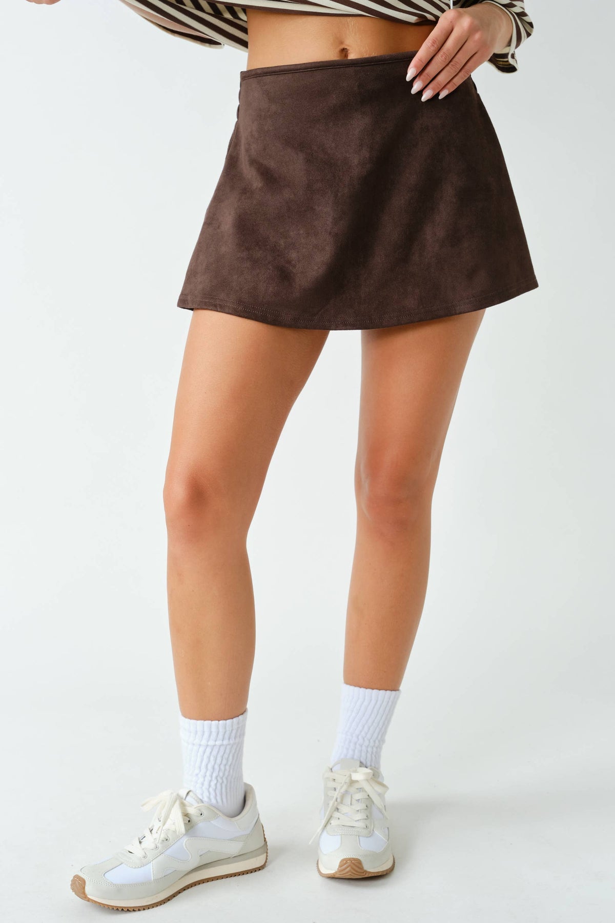 MOJAVE SUEDE-FINISH SKORT