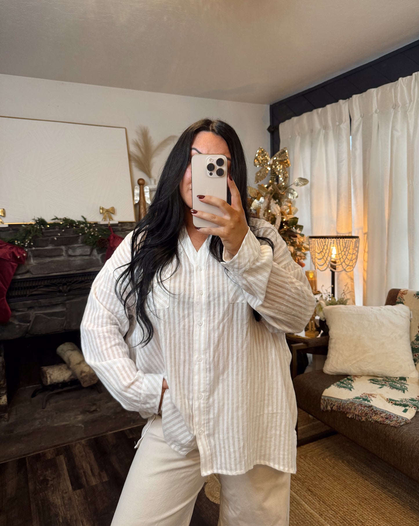 Striped Botton Down Shirt