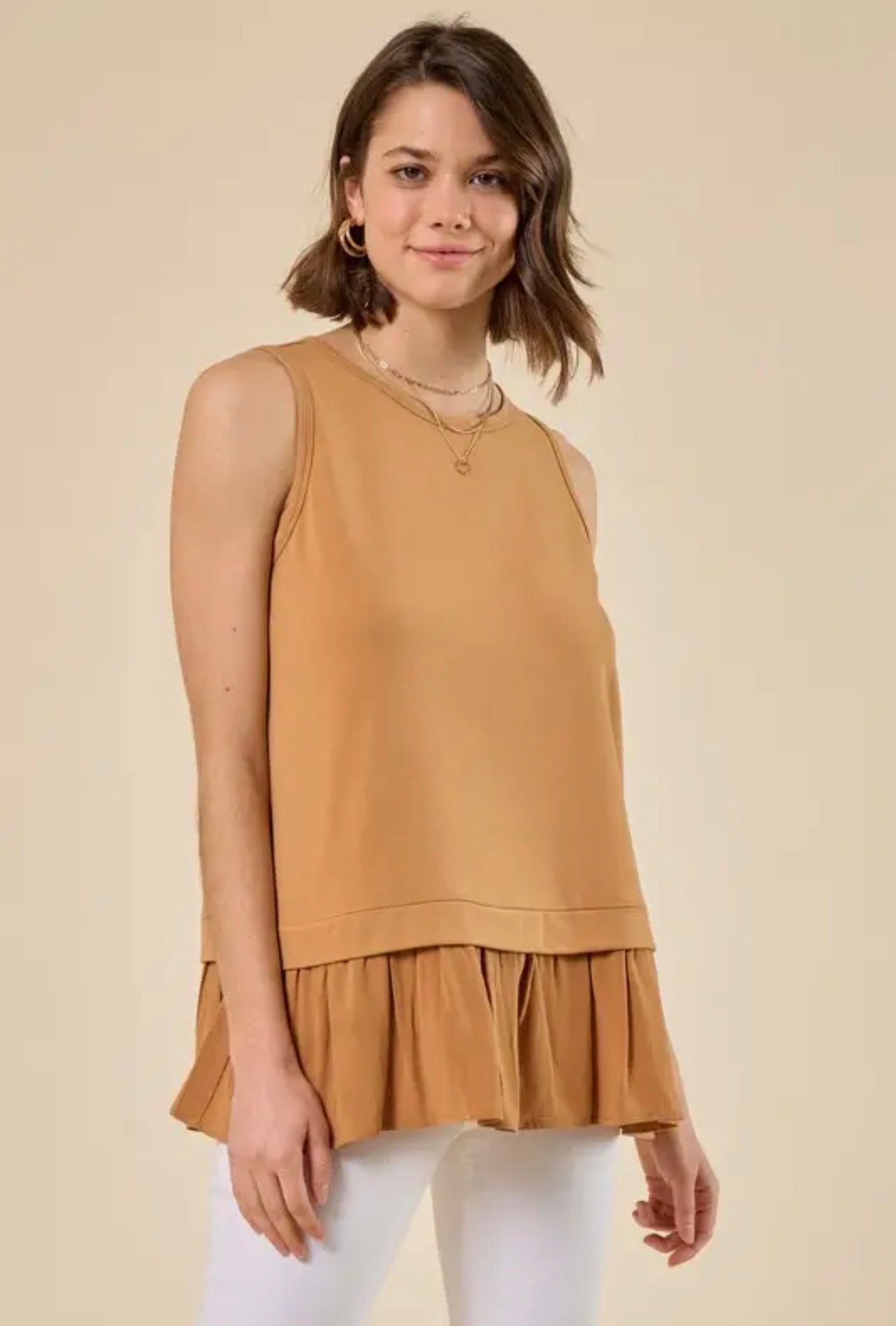 Twist Front Layered Top