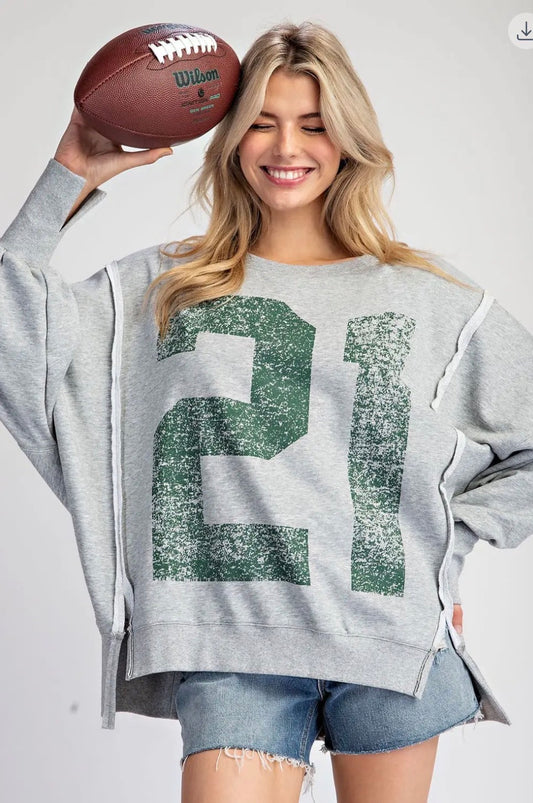 21 Graphic Pullover Crewneck