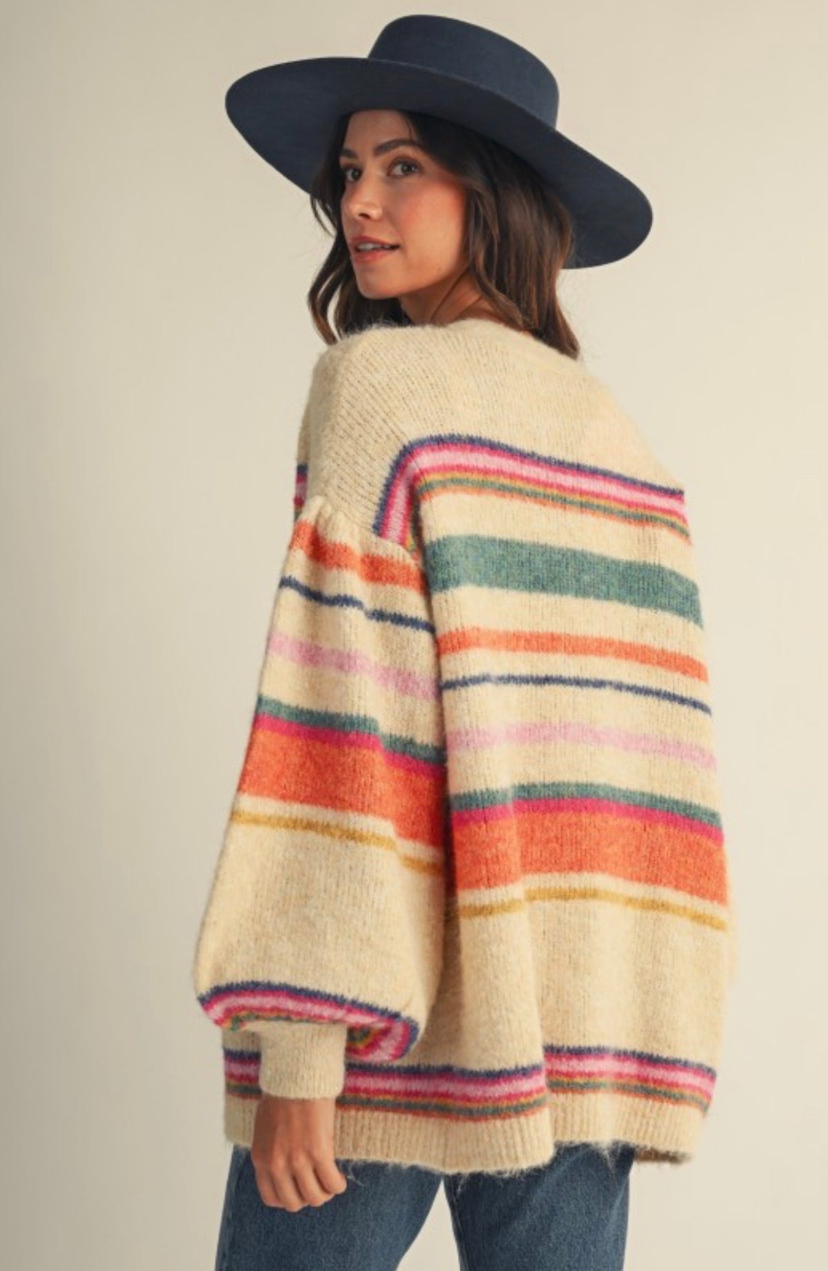 Sunset Stripe Cozy Cardigan