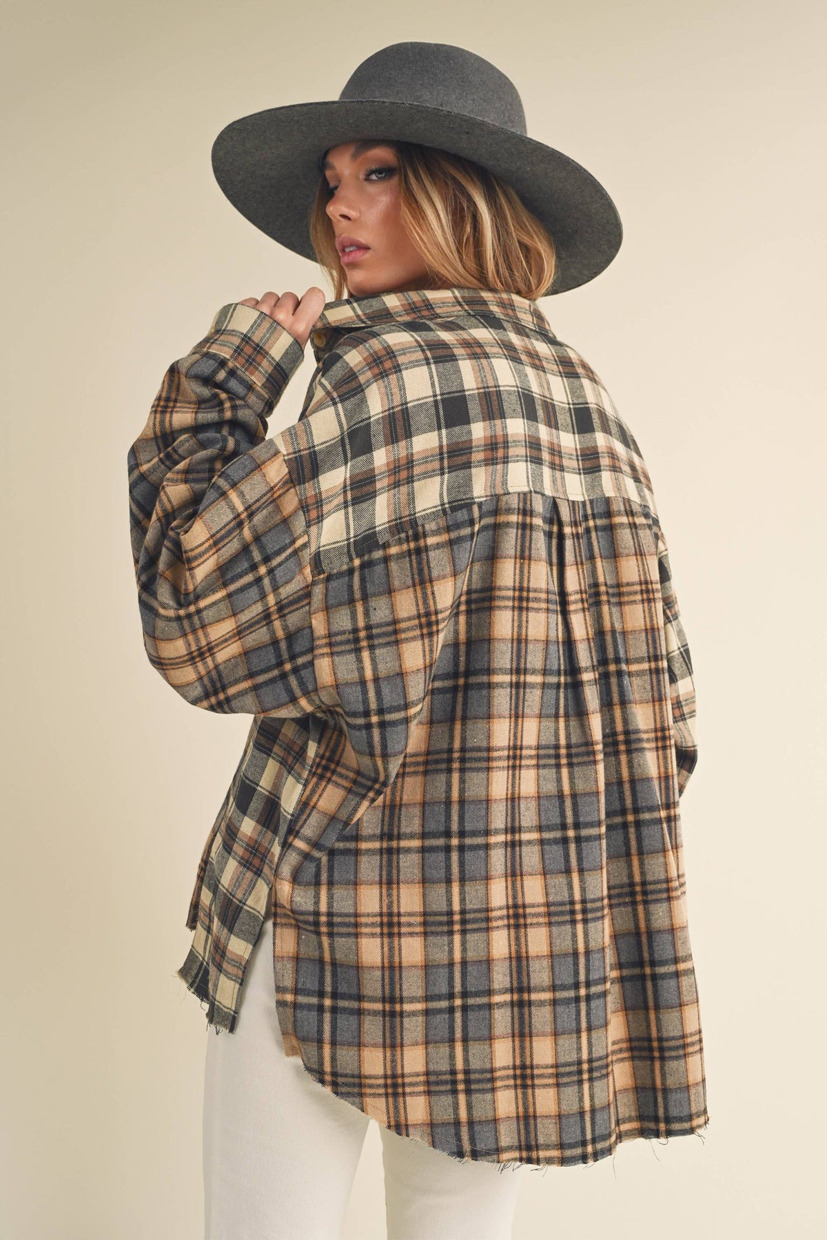 Oliver Plaid Button Down Flannel Shirt