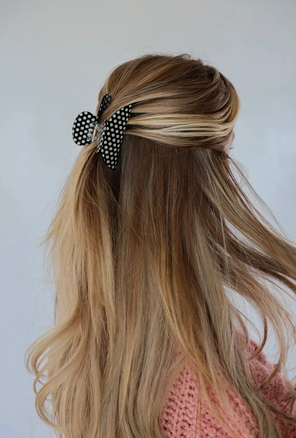 MIDI Black Polka Dot Clip