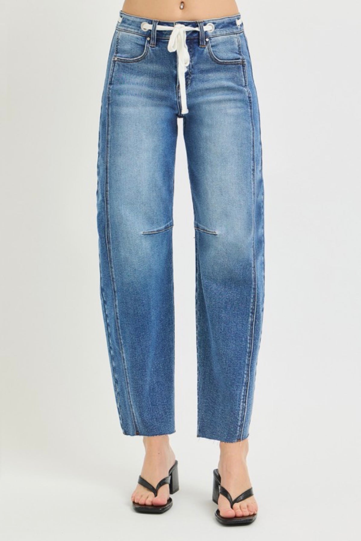 Wren Drawstring Barrel Jean