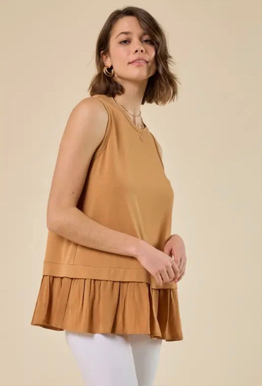 Twist Front Layered Top
