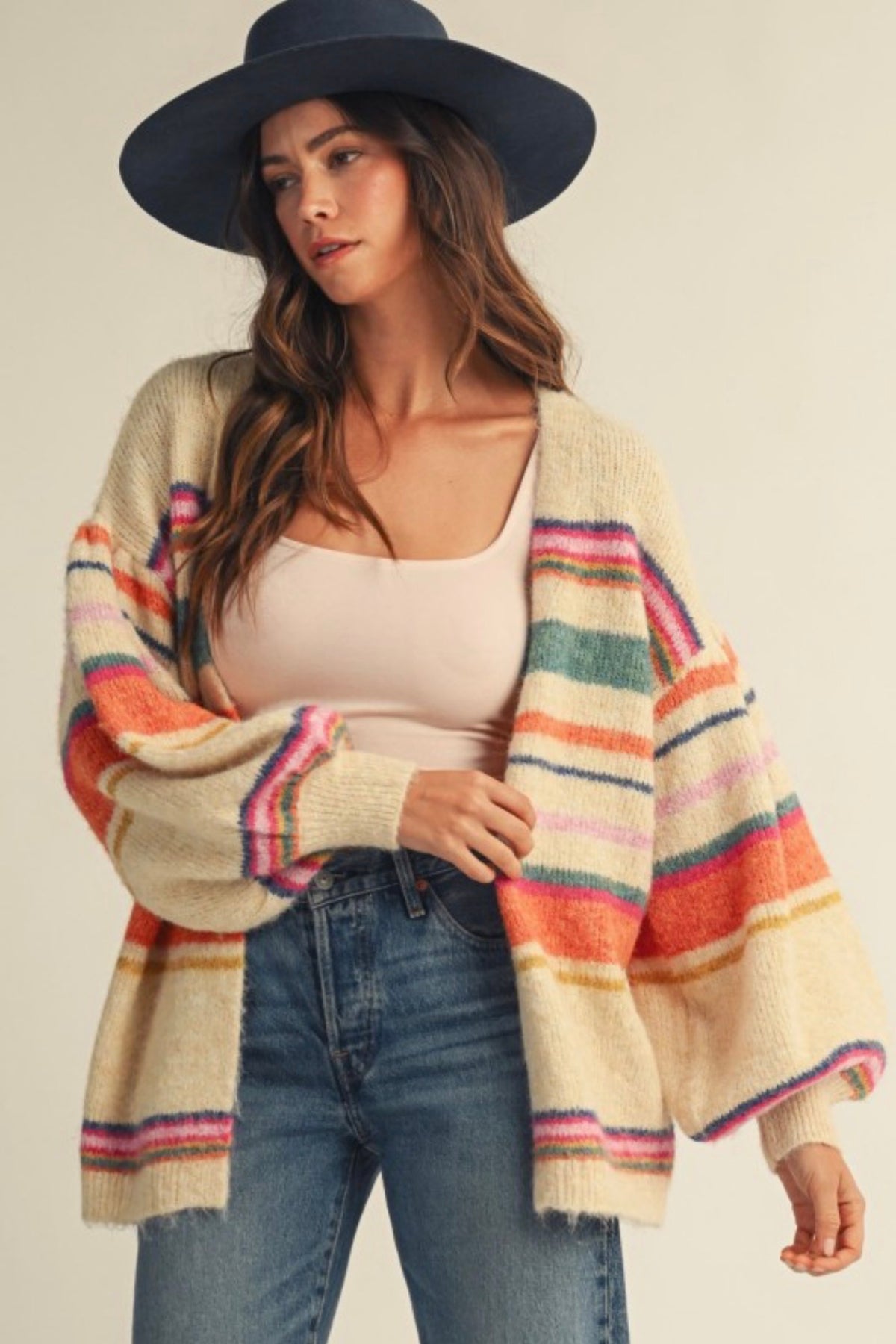 Sunset Stripe Cozy Cardigan