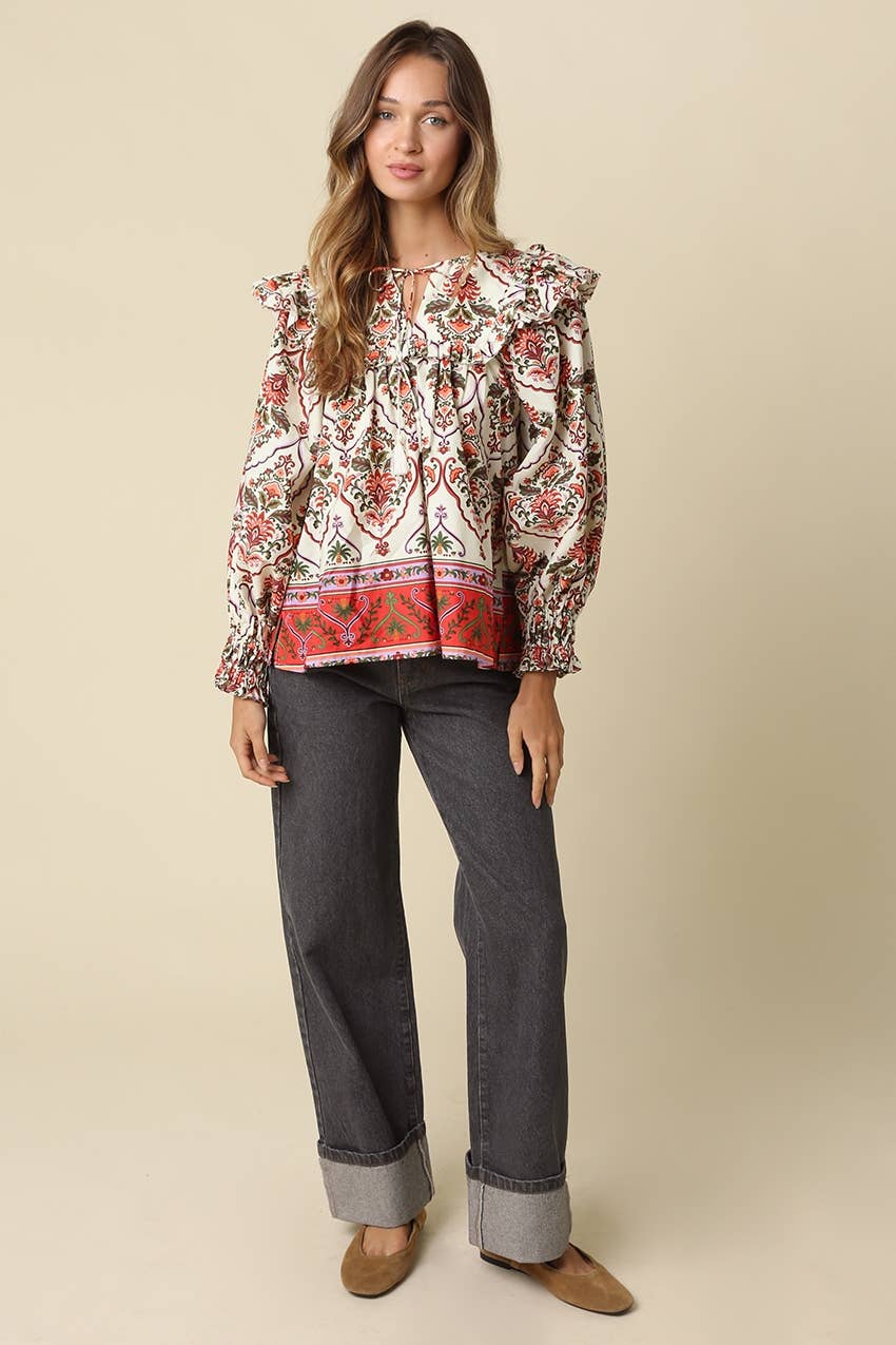 Wren Cuffed Wide Leg Jeans