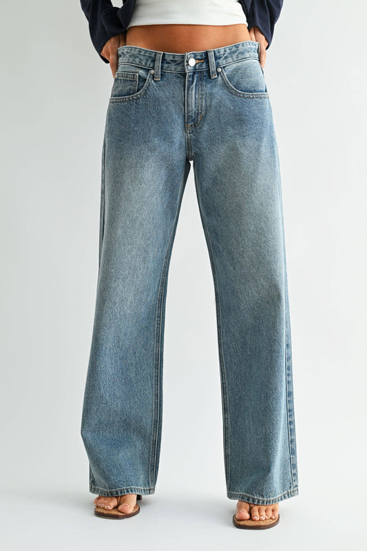 Baggy Wide Leg - MEDIUM DENIM