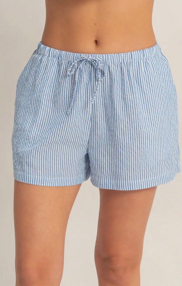 Striped Drawstring Shorts