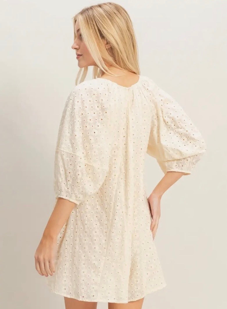 Eyelet Babydoll Romper