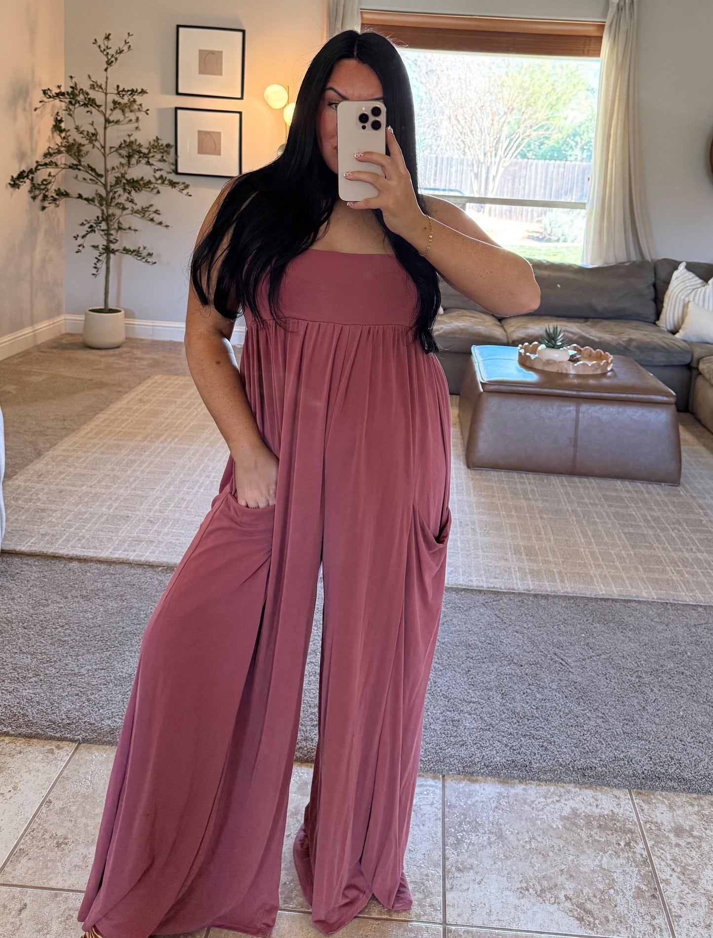 Heather Pocketed Jumpsuit