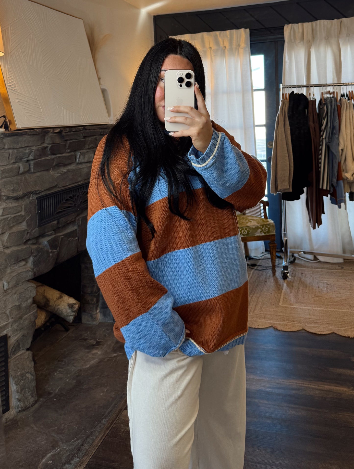 Colorblock Stripe Sweater
