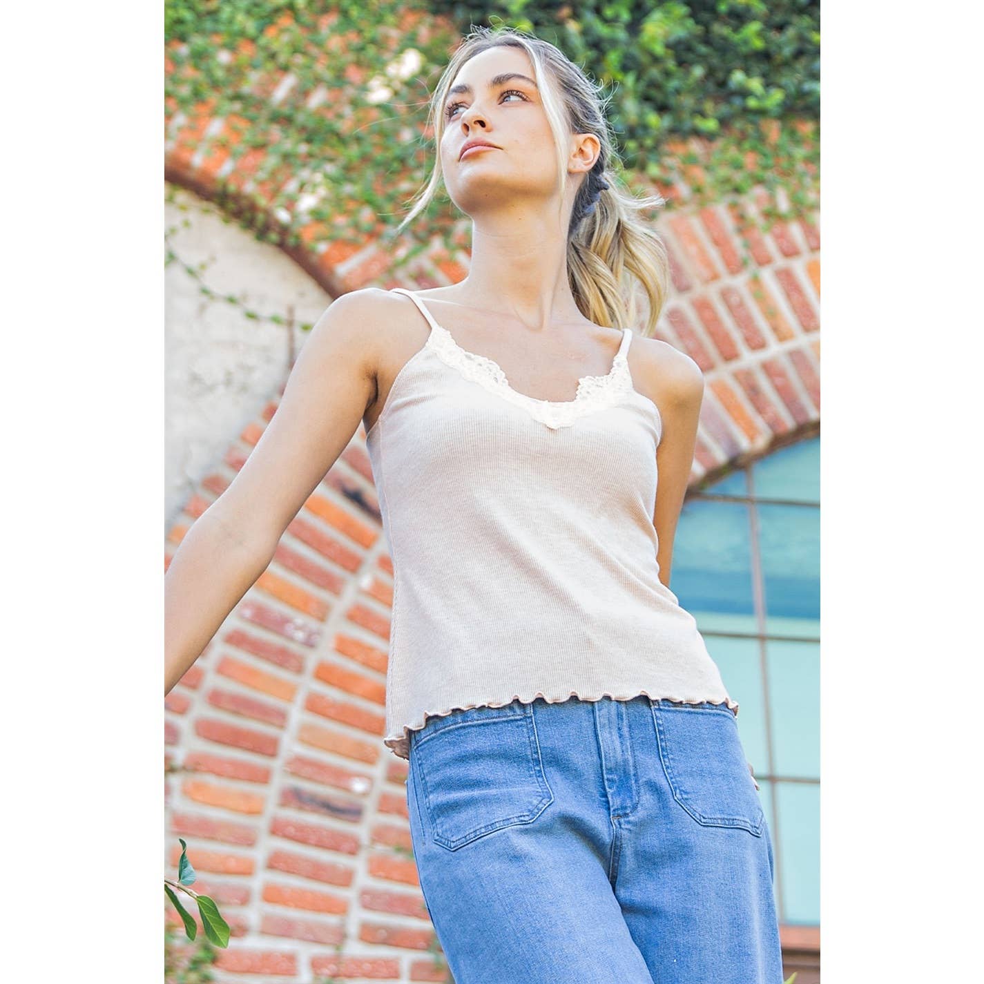 LACE CAMI TANK TOP